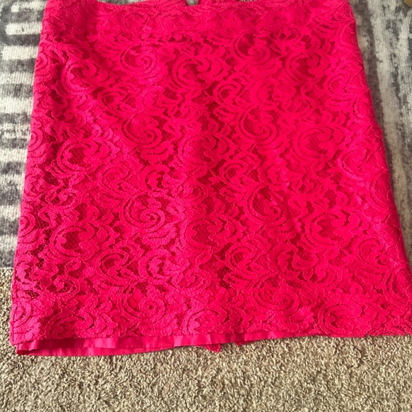 Pink Lace Miniskirt - Picture 3 of 3